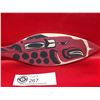 Image 2 : A Female Chum Salmon Paddle. Coast Salish Artist Betty Joe. Paddle is 11.5" Long.