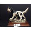 Image 1 : A Nice Statue of a Pointer Dog Holding a Duck In his Mouth. Mounted on a Stand. Very Nice Hunting Do