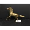 Image 1 : A Solid Brass Stallion Horse. 12" L x 9" H
