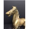Image 3 : A Solid Brass Stallion Horse. 12" L x 9" H
