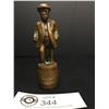 Image 1 : A Nice 4" H Brass " Gassy Jack" Gastown Statue. Very Nicely Made. Nice Piece of Vancouver Memorabili