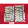 Image 1 : 15 Bank of Canada 1973 $1 Bank Notes All in Good Shape. Not in Sequence