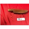 Image 3 : Very Nice 9" Knife and Leather Sheath. Blade Says Ash 440C Steel. Very Nicely Made