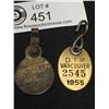 Image 1 : 2 Vintage Vancouver Dog Tags. 1 1903 and the Other 1955