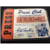 Image 2 : A Hard to Find 1952 Vanouver Press Club Press Pass