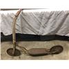 Image 1 : Vintage Kids Push/ Kick Scooter 1940s 33" Tall and it is approximately 40" Long. Has Wooden Handles.
