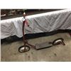 Image 1 : Vintage Kids Push/ Kick Scooter 1940s  Has Foot Break and A Kickstand on the Back. 34" Tall and it i