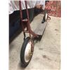 Image 3 : Vintage Kids Push/ Kick Scooter 1940s  Has Foot Break and A Kickstand on the Back. 34" Tall and it i