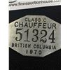 Image 2 : A Class C Chauffeurs License. British Columbia 1970