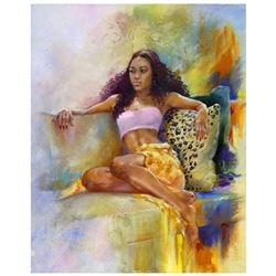 Lena Sotskova, "Key West Girl" Original Painting, Oil on Canvas. Hand Signed and with COA.