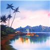 Image 2 : H. Leung, "Kaeohe Bay" Limited Edition, Numbered and Hand Signed with Letter of Authenticity.