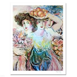 "Three Women" Limited Edition Lithograph by Zamy Steynovitz (1951-2000), Numbered and Hand Signed by