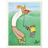Image 1 : Xavier Cugat (1900-1990), "Skinny Golfer" Limited Edition Lithograph, Numbered and Plate Signed with