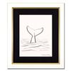 Image 1 : Wyland, "Whale Tail" Framed Original Sketch, Hand Signed with Certificate of Authenticity.
