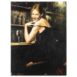 Fabian Perez, "Naomi" Hand Textured Limited Edition Giclee on Board. Hand Signed and Numbered AP 14/