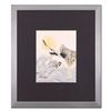 Image 1 : Caroline Young, "Hunting" Framed Original Gouache Painting on Mother of Pearl Paper, Hand Signed wit