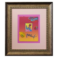 Peter Max- Original Mixed Media "Love"