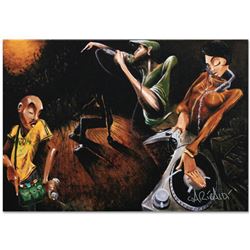 "The Get Down" Limited Edition Giclee on Canvas by David Garibaldi, R Numbered and Signed. This piec