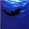 Image 2 : Wyland -"Dolphin" Framed Original Watercolor Painting, Hand Signed with Certificate of Authenticity.