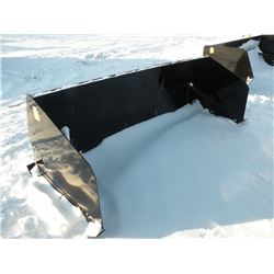 8ft snowpusher w/bolt-on cutting edge & shoes -New