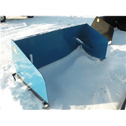6ft snowpusher w/bolt-on cutting edge & shoes -New