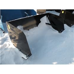 6ft snowpusher w/bolt-on cutting edge & shoes -New