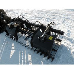 80" twin cylinder grapple w/o coupler, 4" spacing-New