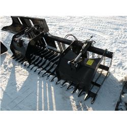 84" twin cylinder grapple w/o coupler, 4" spacing-New