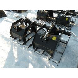 70" twin cylinder grapple w/o coupler, 8" spacing-New