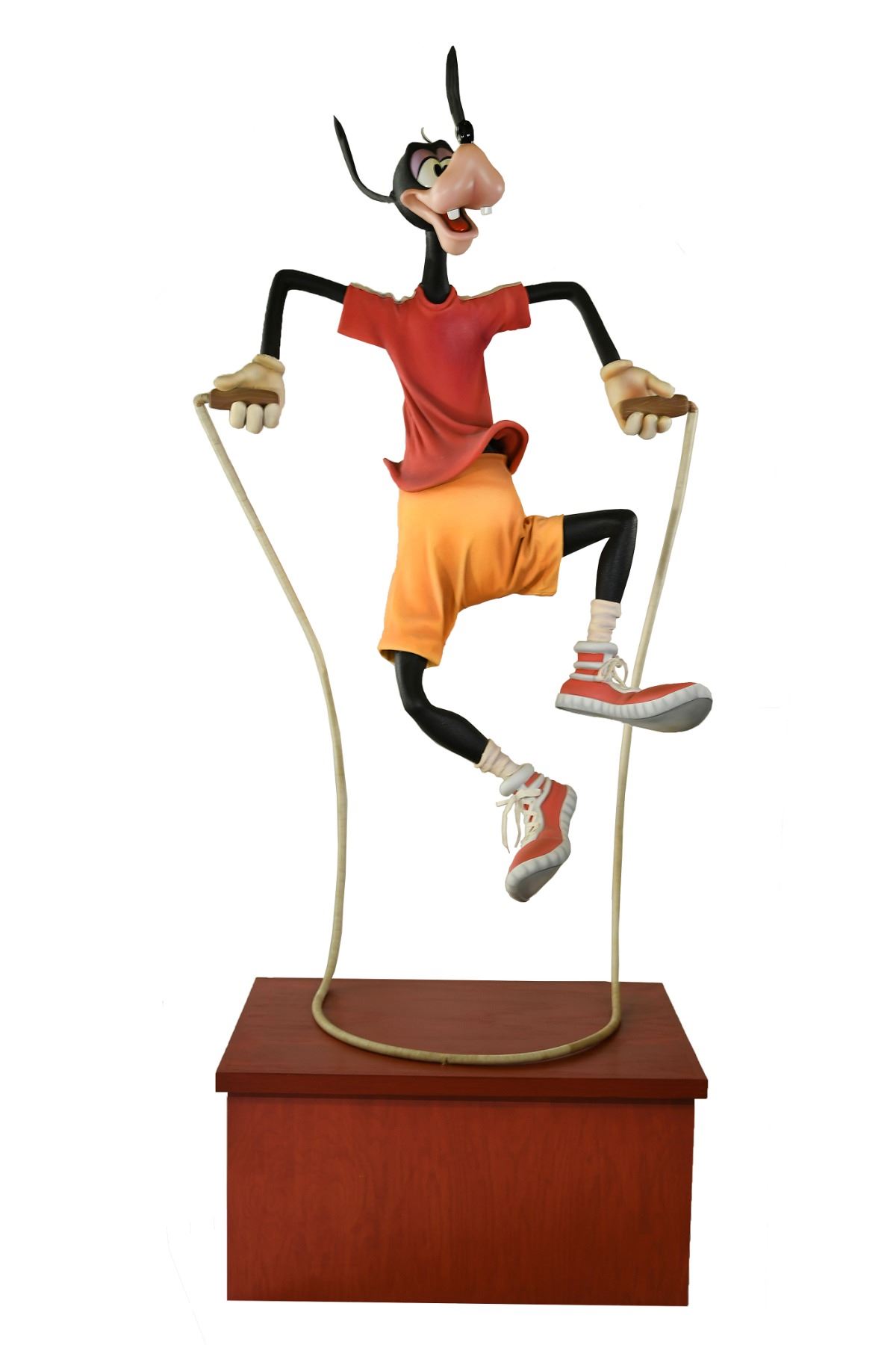 Epcot Wonders of Life Goofy Statue (Jump Rope) and Concept Drawing