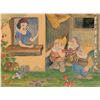 Image 1 : Snow White, Doc, Grumpy, and Happy concept drawing by Frank Follmer for Snow White and the Seven Dwa