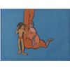 Image 1 : Mowgli and King Louie production cel from The Jungle Book