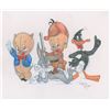 Image 1 : Bugs Bunny, Porky Pig, Elmer Fudd, and Daffy Duck drawing by Virgil Ross