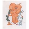 Image 1 : Bugs Bunny, Daffy Duck, and Gossamer drawing by Virgil Ross