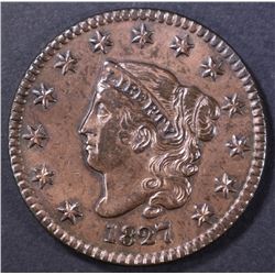 1827 LARGE CENT  UNC  SOME RED