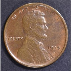 1914-D LINCOLN CENT  AU