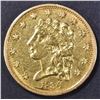 Image 1 : 1834 $2.5 GOLD CLASSIC HEAD   CH AU