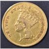 Image 1 : 1857-S $3 GOLD INDIAN PRINCESS  XF
