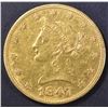 Image 1 : 1847-O $10 GOLD LIBERTY  AU/BU  OLD CLEANING