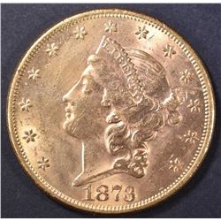 1873 $20 GOLD LIBERTY  V CH BU