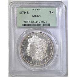 1879-S MORGAN DOLLAR  PCGS MS-64