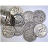 Image 1 : 1 ROLL 90% SILVER WALKING LIBERTY HALF DOLLARS
