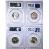 Image 2 : 4 PCGS MS-65 WASHINGTON QUARTERS: