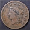 Image 1 : 1835 LARGE CENT SMALL 8 & STARS VG