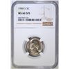 Image 1 : 1948-S JEFFERSON NICKEL  NGC MS-66 5FS