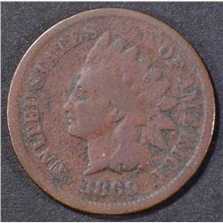 1869 INDIAN CENT  GOOD