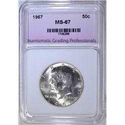 1967 KENNEDY HALF NGP SUPERB GEM