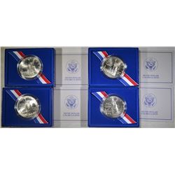 4-1986 UNC STATUE OFLIBERTY COMMEM SILVER DOLLARS