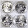 Image 3 : 4-1986 UNC STATUE OFLIBERTY COMMEM SILVER DOLLARS