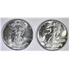 Image 1 : 1944 & 45 WALKING LIBERTY HALF DOLLARS  GEM BU